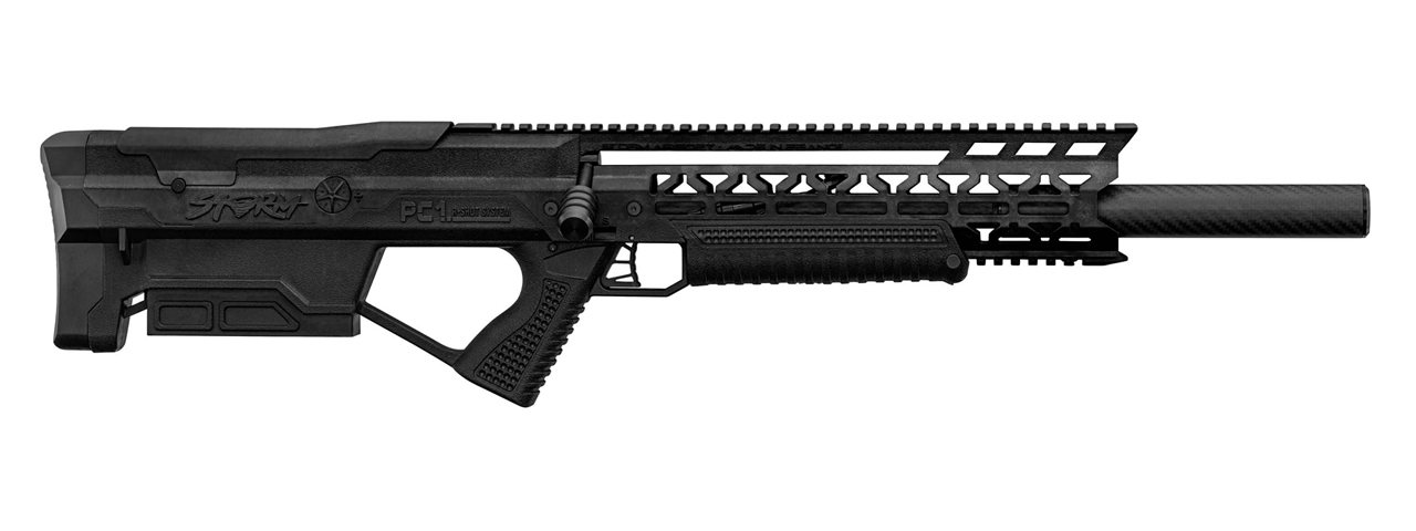 Replica PC1 Storm Pneumatic Short Rifle - (Black) - Click Image to Close