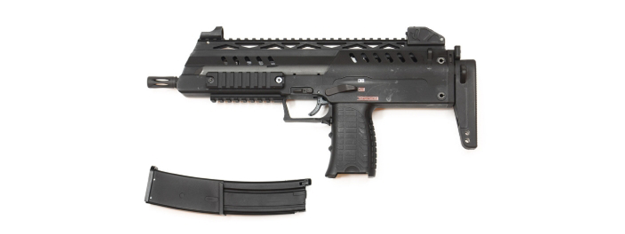 WE-Tech SMG-8 Airsoft GBB Sub Machine Gun - (Black) - Click Image to Close