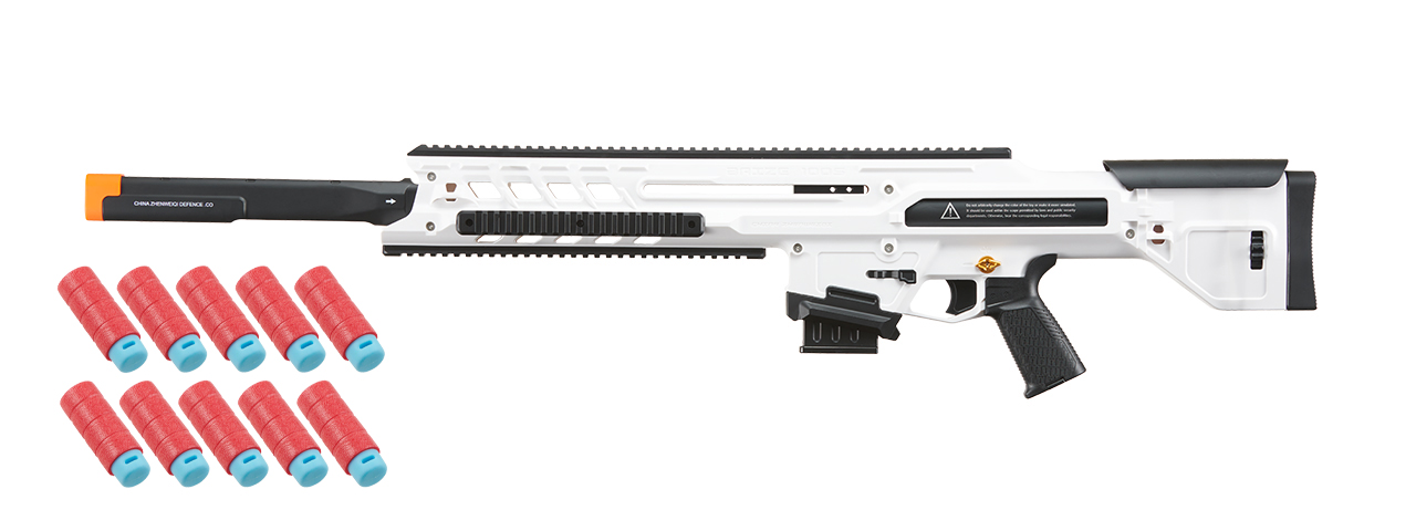 ZhenWei 100S Baize Bolt Action Blaster - (White) - Click Image to Close