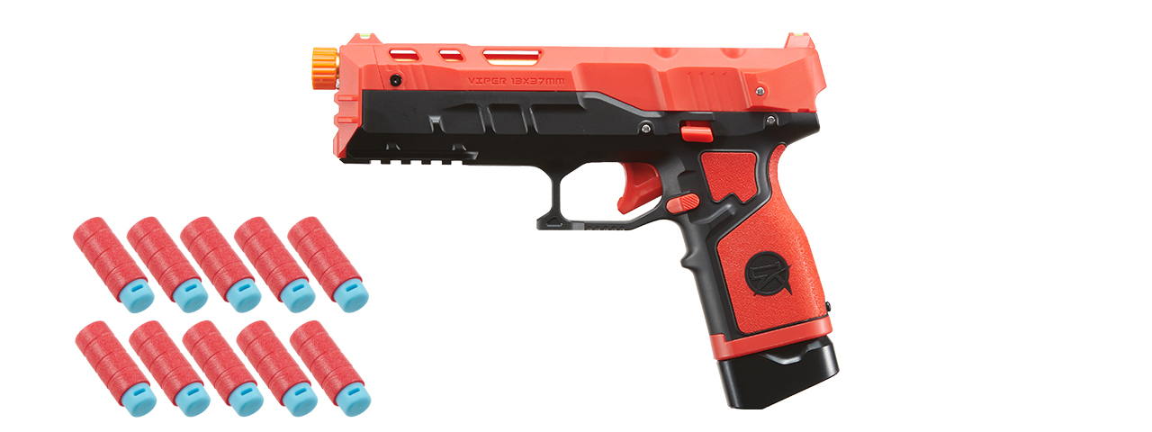 ZhenWei Viper 200S Foam Dart Blaster - (Red/Black) - Click Image to Close