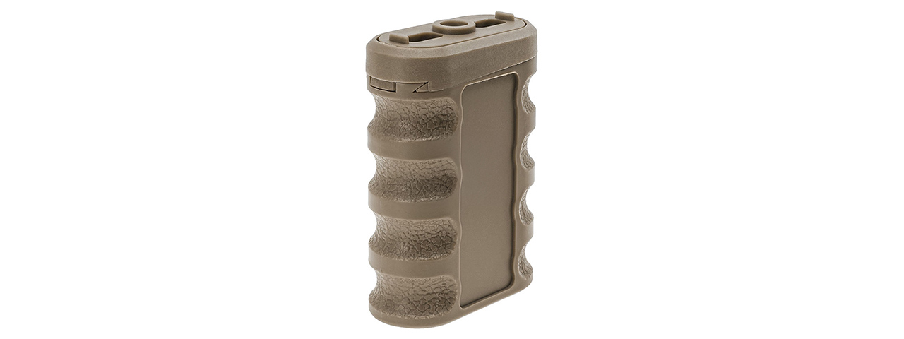 Atlas Custom Works 0-8 Degree Adjustable Vertical Foregrip for M-LOK & KeyMod Rails - (Tan) - Click Image to Close