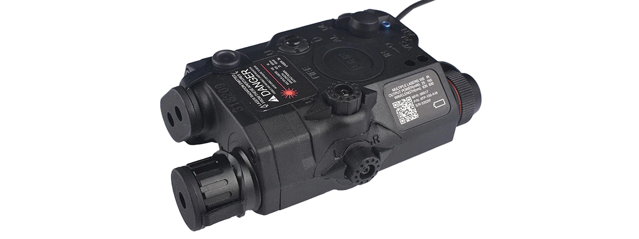Atlas Custom Works PEQ15 LA5-C UHP Integrated Dual Color Laser w/ Flashlight - (Black) - Click Image to Close
