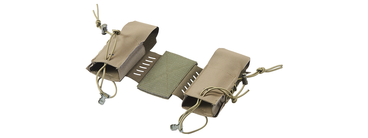 Chest Rig Tactical Assaulter Radio Pouches - (Ranger Green) - Click Image to Close