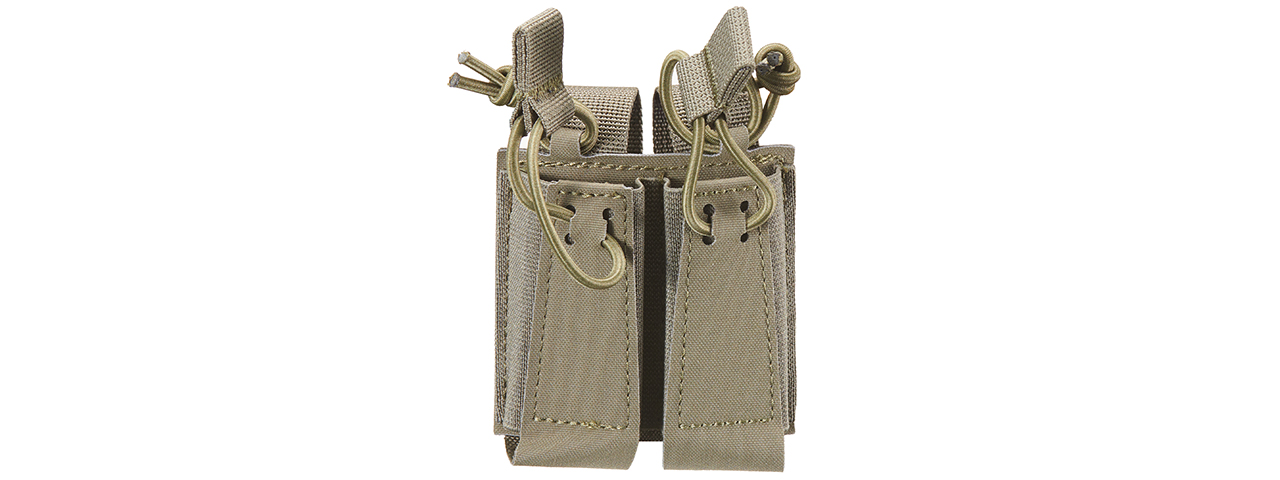 Tactical Assaulter Double Pistol Mag Pouch - (Ranger Green) - Click Image to Close
