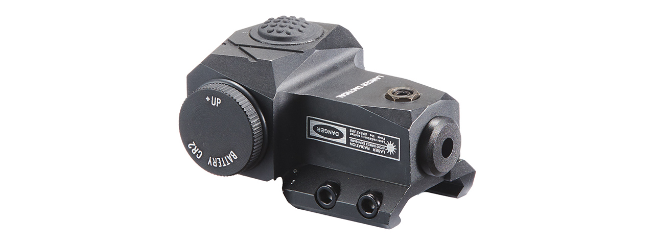 Lancer Tactical Picatinny Single Button Green Laser - (Black) - Click Image to Close