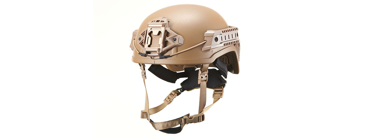 FMA Specialist Ballistic High Cut Helmet - (Dark Earth) - Click Image to Close