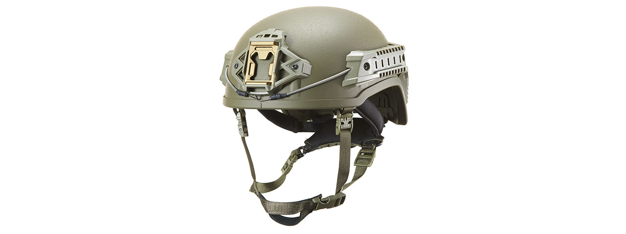 FMA Specialist Ballistic High Cut Helmet - (Ranger Green) - Click Image to Close
