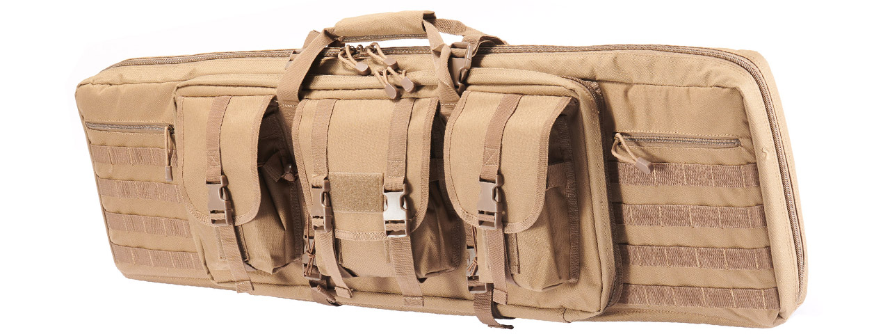 Guawin 42" Double Gun Bag (Khaki) - Click Image to Close