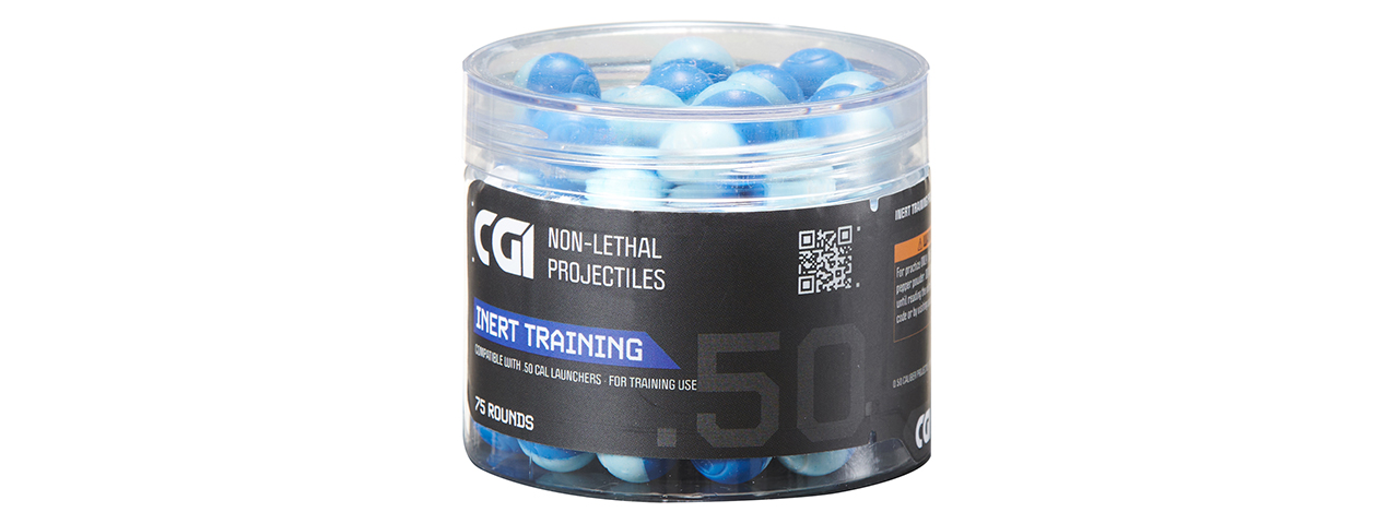 GoldenBall CGI .43 Caliber Non Lethal Training Projectiles - (Blue) - Click Image to Close