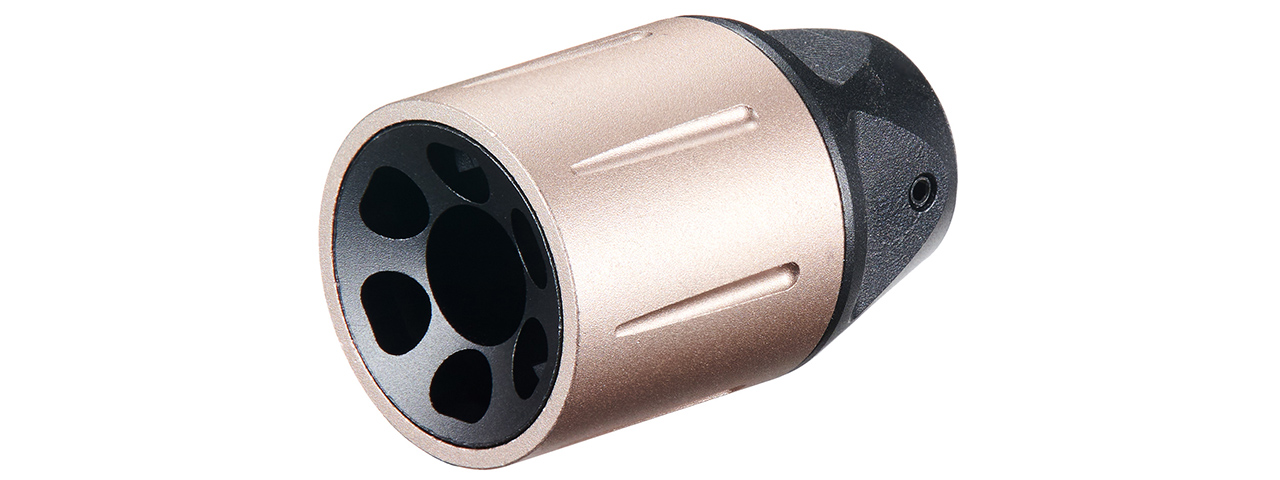 Golden Eagle MC6588/89M Airsoft Rifle Muzzle Brake - (Rose) - Click Image to Close