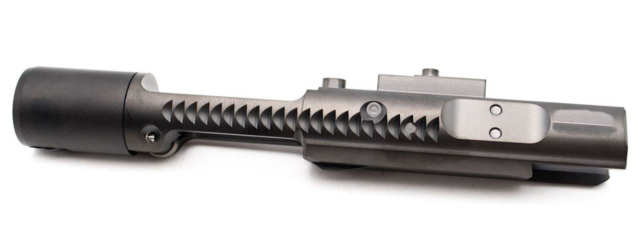 Guns Modify Stainless CNC Lightweight BC Style Bolt Carrier for GM/HA/Tokyo Marui M4 MWS - (Black) - Click Image to Close