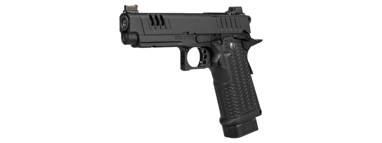 G&G STP45 PRO 7.4" Hi-Capa GBB Airsoft Pistol - (Black) - Click Image to Close