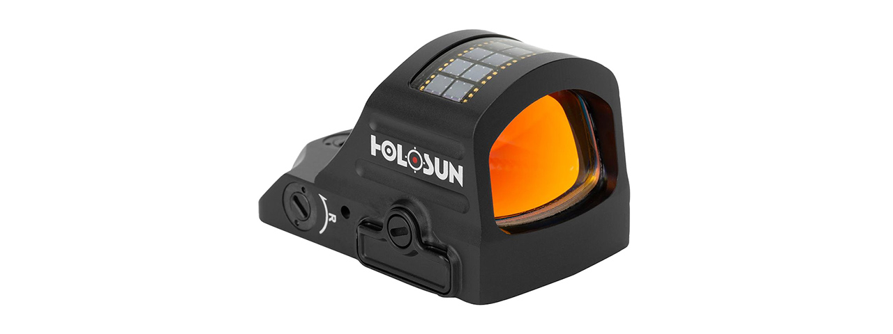 HOLOSUN HS407C X2 Solar + Battery Powered Micro Dot Reflex Sight w/ Dot Reticle (Green Dot) - Click Image to Close