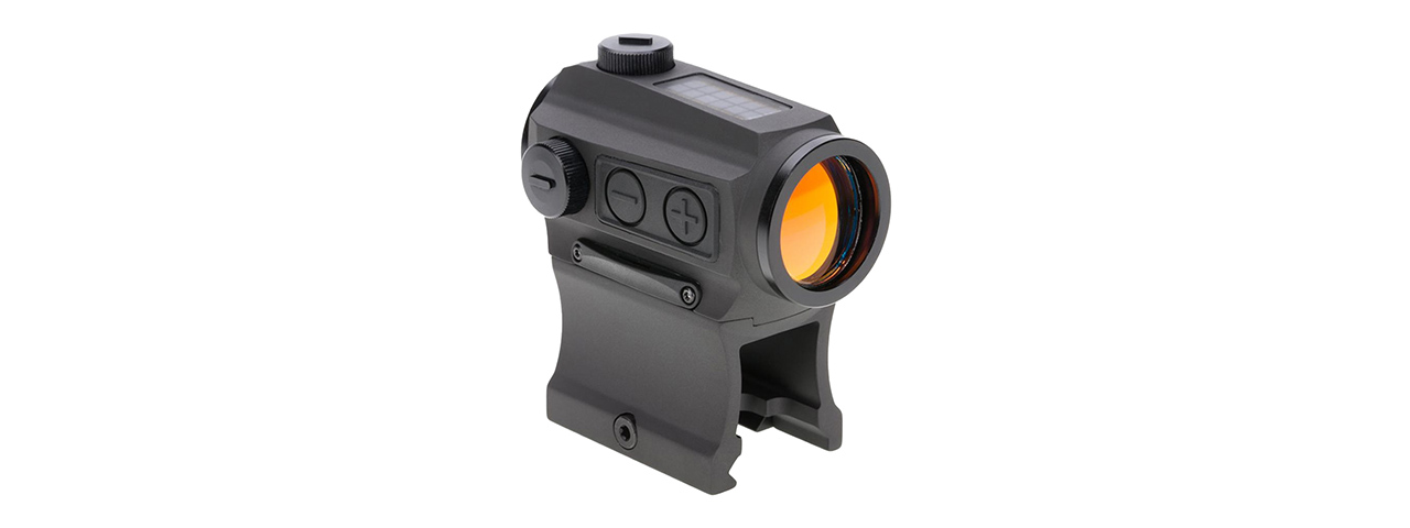 HOLOSUN HE403C Solar Power Compact Red Dot Sight w/ Low & AR Mount - (Black) - Click Image to Close