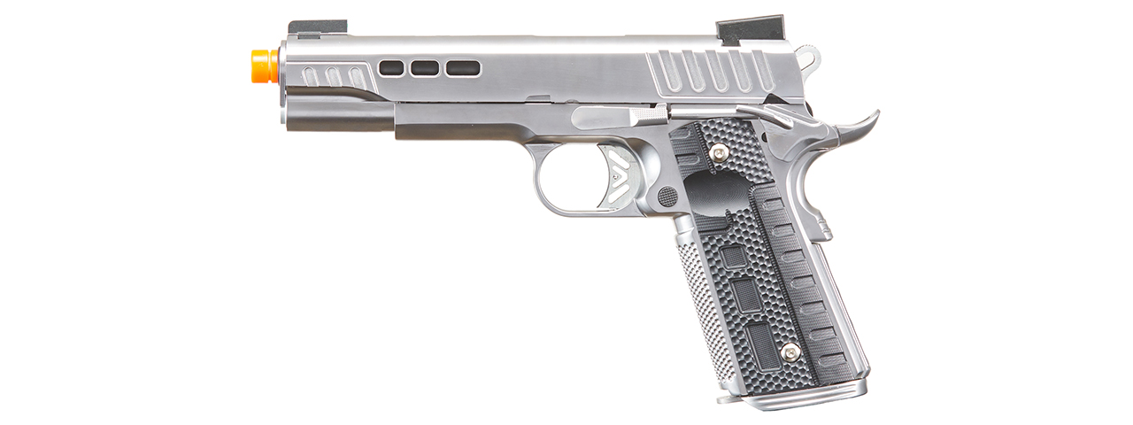 Ascend Airsoft KP1911 Custom Gas Blowback Airsoft Pistol (Color: Silver) - Click Image to Close
