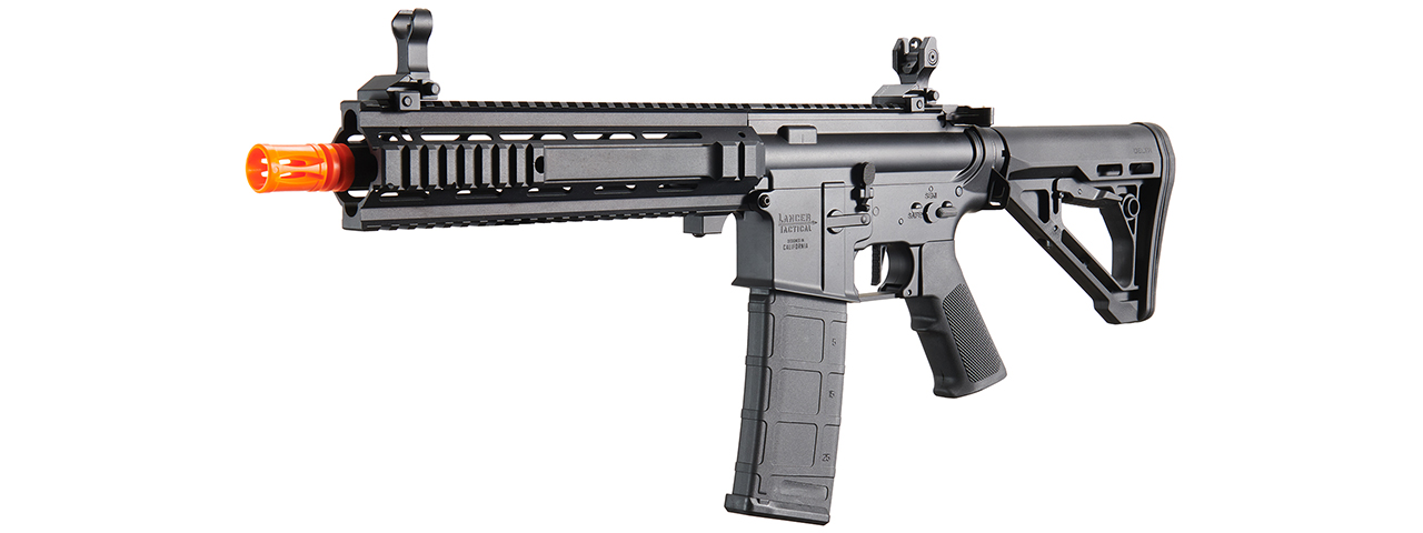 Lancer Tactical Gen 4 L119A2 M4/M16 Full Metal Airsoft Rifle - (Black) - Click Image to Close