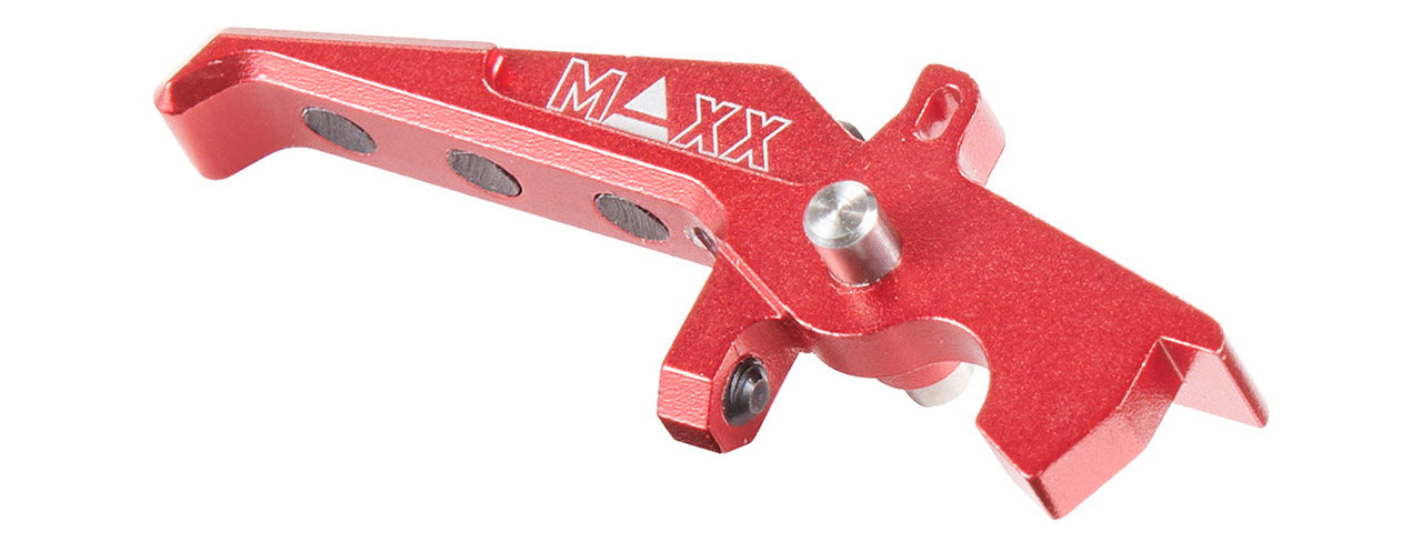 Maxx Model CNC Aluminum Advanced Speed Trigger Style E (Color: Red) - Click Image to Close