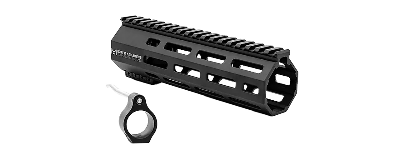 PTS Griffin Armament SR M-LOK 7.5" Handguard - (Black) - Click Image to Close