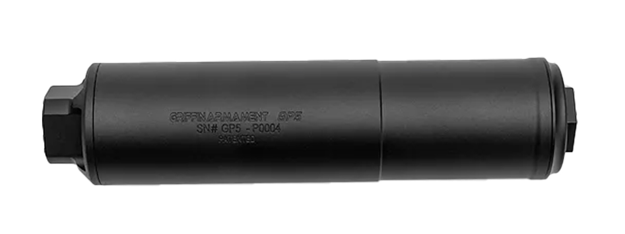 PTS Griffin Armament GP5 14mm CCW Direct Thread Suppressor w/ Tracer Unit - (Black) - Click Image to Close