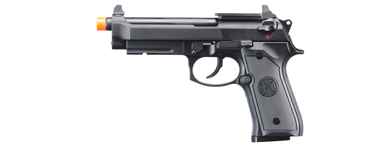 KLI KL-92 AI Optic Ready 6mm Dual Power CO2/Gas Blowback Airsoft Pistol - (Black) - Click Image to Close