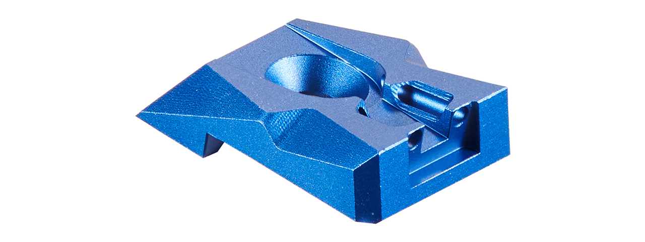 Dr. Black Aluminum Fiber Optic Rear Sight for TM Hi-CAPA 4.3 GBB Pistols - (Blue) - Click Image to Close