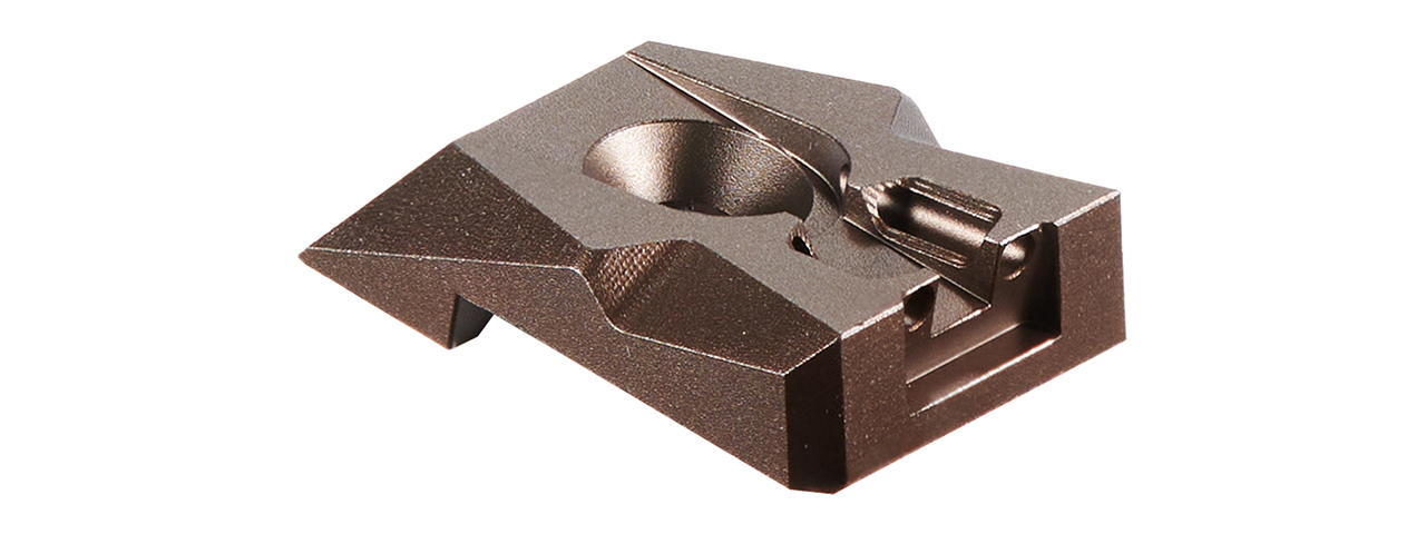 Dr. Black Aluminum Fiber Optic Rear Sight for TM Hi-CAPA 4.3 GBB Pistols - (Tan) - Click Image to Close