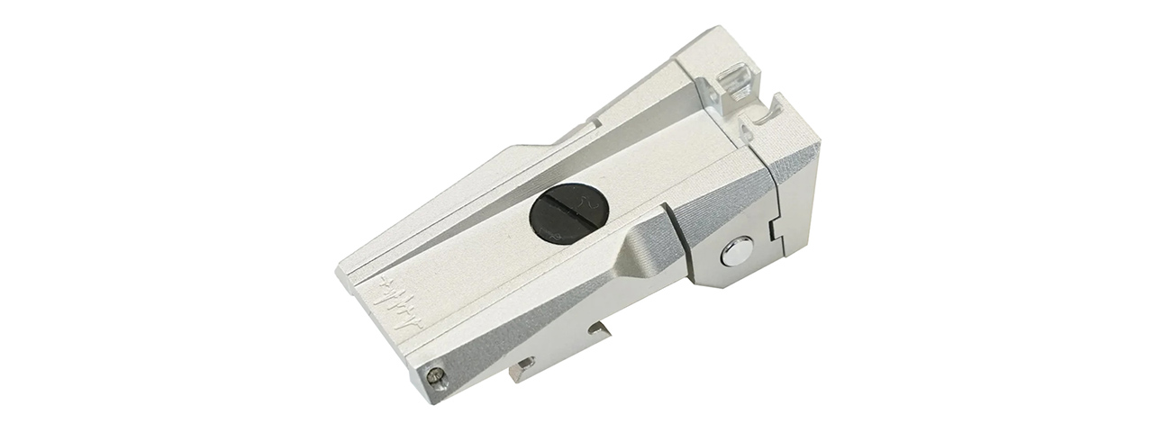 Dr. Black Aluminum Fiber Optic Rear Sight for TM Hi-CAPA 5.1 GBB Pistols - (Silver) - Click Image to Close