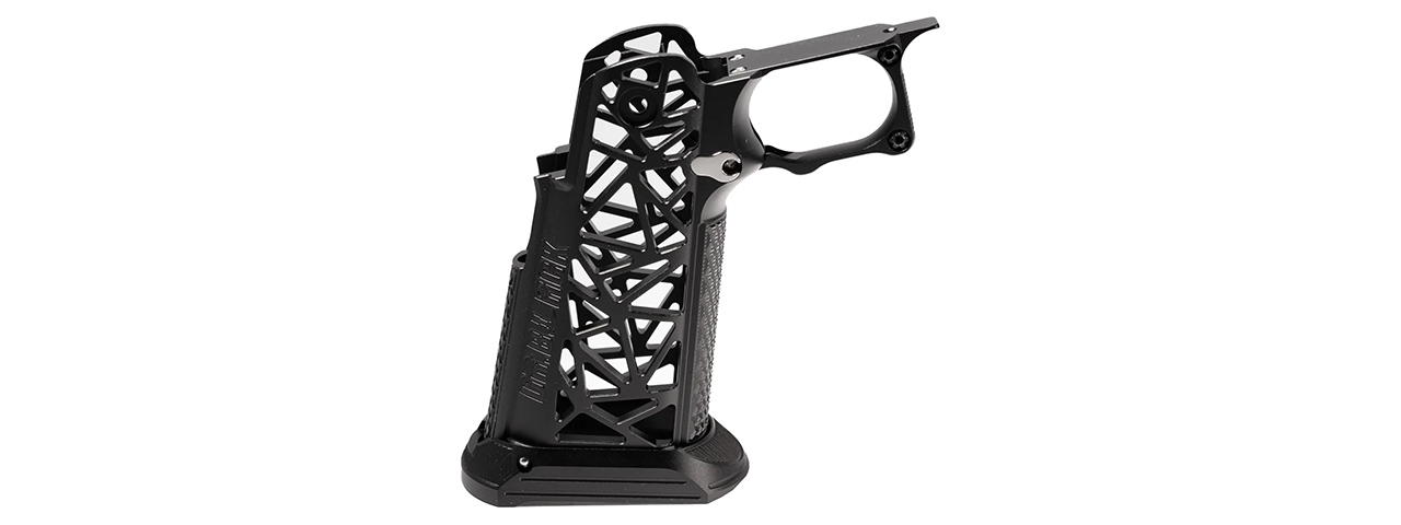 Dr. Black CNC Aluminum Type A Grip for Tokyo Marui Hi-Capa GBB Airsoft Pistols - (Black) - Click Image to Close