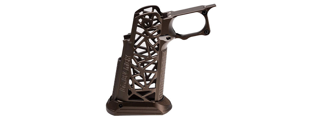 Dr. Black CNC Aluminum Type A Grip for Tokyo Marui Hi-Capa GBB Airsoft Pistols - (Tan) - Click Image to Close