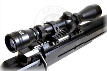AIM Sports 3-9x40 Adjustable Zoom Rifle Scope (Color: Black)