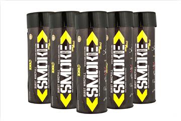 Enola Gaye Pack of 5 Twin Vent Burst High Output Airsoft Wire Pull Smoke Grenade (Color: Yellow)