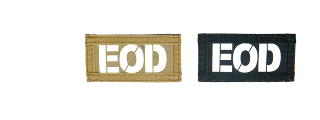 AC-131E EOD call sign patches, IR & Glow-in-the-Dark, set of 2