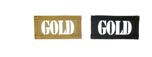 AC-131G GOLD call sign patches, IR & Glow-in-the-Dark, set of 2