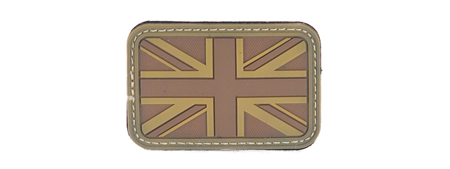 AC-148T UK FLAG (TAN) PVC PATCH 3 X 2 INCHES