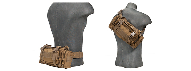 AC-180T TACTICAL BUTTPACK (COLOR: TAN) - Click Image to Close