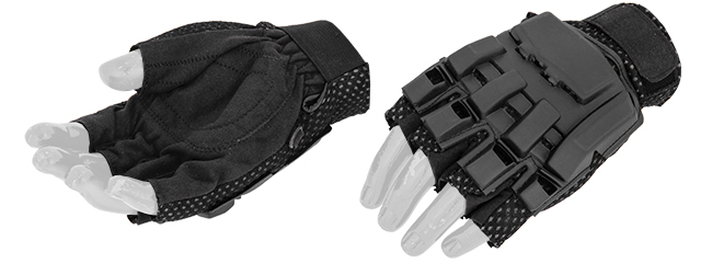 AC-222L Paintball Glove Half Finger (Black) - Size L