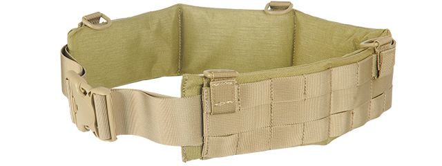 AC-236KM MOLLE BATTLE BELT (COLOR: KHAKI) SIZE: MEDIUM