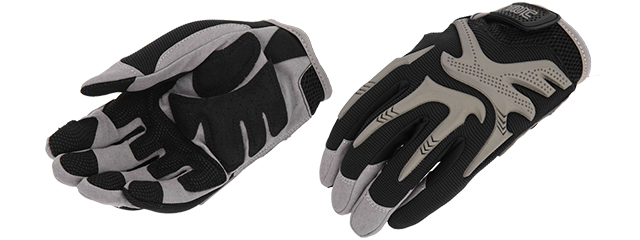 UK ARMS AIRSOFT IMPACT PRO FITTED PROTECTIVE GLOVES - LARGE