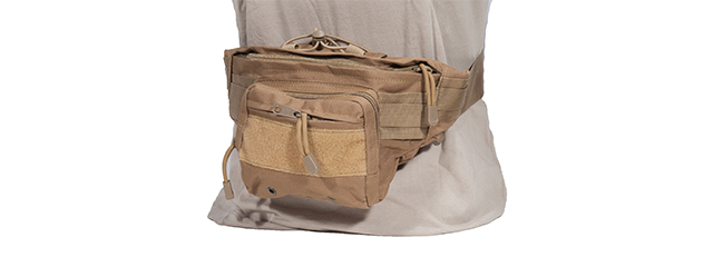 AC-297T TACTICAL HIP-PACK (COLOR: TAN) - Click Image to Close