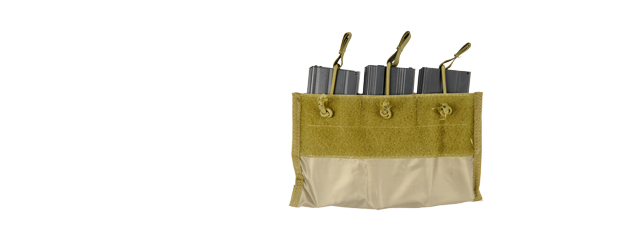 AC-308 Triple Magazine Pouch For 6094 Plate Carrier, Khaki