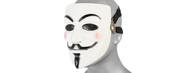 AC-313W Guy Fawkes Mask (White)