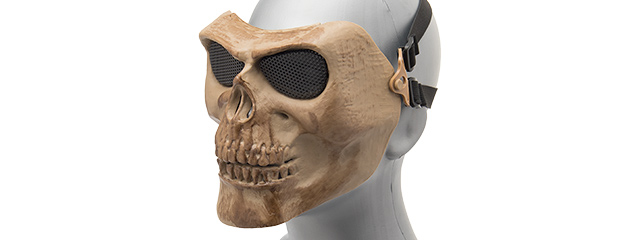 AC-318DB MESH SKULL FULL FACE MASK (DRIED BONE)