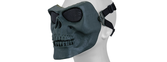 AC-318GN MESH SKULL FULL FACE MASK (OD GREEN)