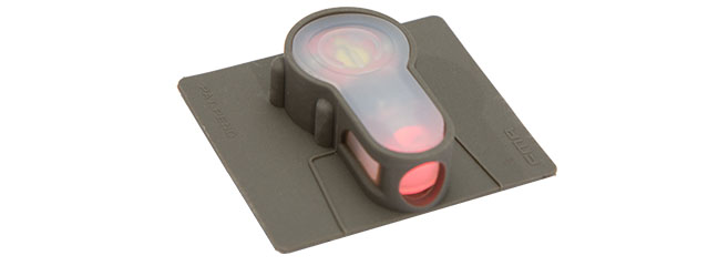 S-LITE VELCRO HOOK BASE (RED L.E.D.) STROBE LIGHT (FOLIAGE GREEN)