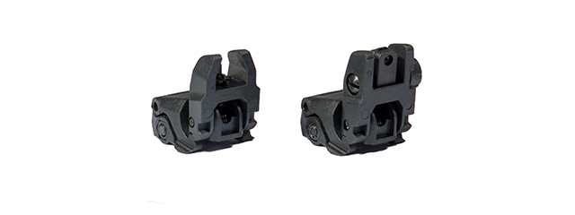 AMA MBUS GEN 1 BACK-UP SIGHT SET - BLACK - Click Image to Close