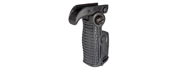 UK ARMS AIRSOFT ERGONOMIC 90 DEGREE FOLDABLE RIS FOREGRIP - BLACK - Click Image to Close