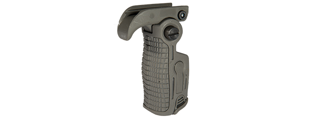UK ARMS AIRSOFT ERGONOMIC 90 DEGREE FOLDABLE RIS FOREGRIP - FOLIAGE - Click Image to Close