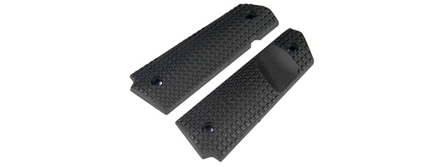 AC-370B M1911 GRIP "SMALL SQUARES" SERIES (COLOR: BLACK) - Click Image to Close