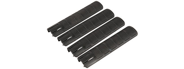 AC-422B TD STYLE RAIL COVERS 4PC SET (COLOR: BLACK)