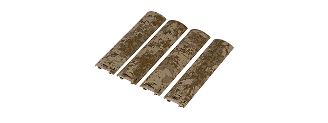 AC-428D DIAMOND PLATE RAIL COVER 4PC SET (COLOR: DESERT DIGITAL)